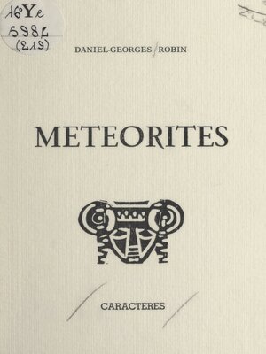 cover image of Météorites